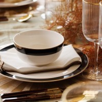 Набор из 4 фарфоровых тарелок Mikasa Luxe Deco 27,5 см MKLDPLATEPK4