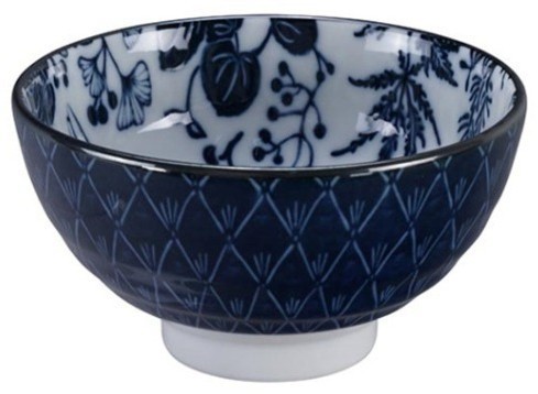Чаша 16698, 12 см, фарфор, white, blue, TOKYO DESIGN