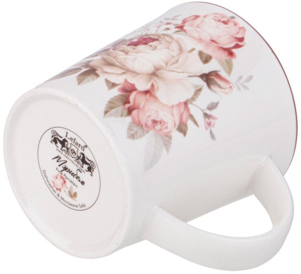 Кружка заварочная lefard мэрибель с металл. ситом и фарфор. крышкой 320 мл (87-287)