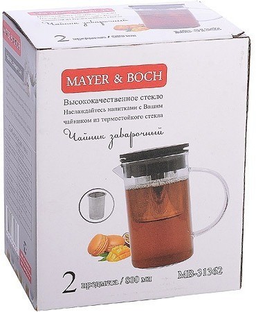 Заварник стеклянный 800 мл MAYER BOCH (31362)