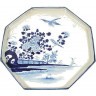 Поднос RZAJ12, фарфор, blue/white, ROOMERS TABLEWARE
