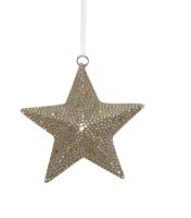 Новогодняя игрушка BL-035C, железо, grey/gold, ROOMERS FURNITURE