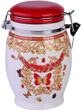 Банка для сыпучих продуктов 930 мл Романтика LORAINE (30774)