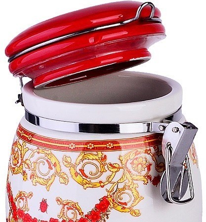 Банка для сыпучих продуктов 930 мл Романтика LORAINE (30774)