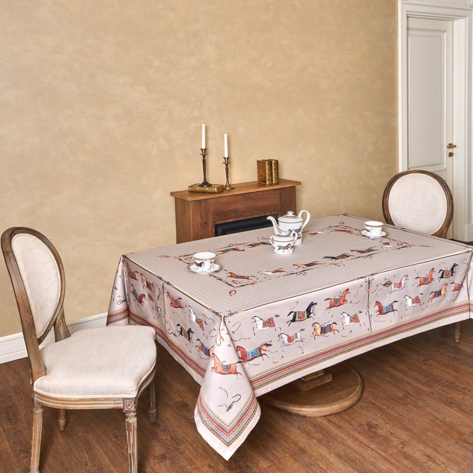 Скатерть "passage" 160х220см ,капучино,100% хлопок с пропиткой,твил Lefard (850-760-21)