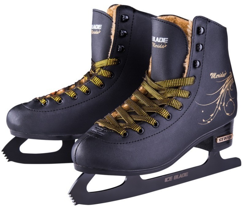 БЕЗ УПАКОВКИ Коньки фигурные Merida синтетическая кожа с мехом (2102932)