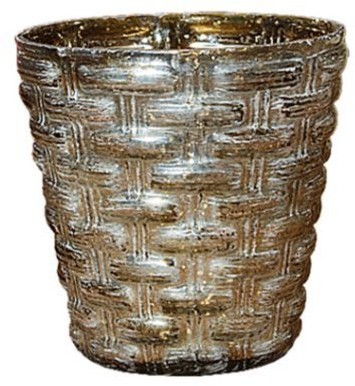 Подсвечник HD-AM378, 15, стекло, Antique silver, ROOMERS FURNITURE