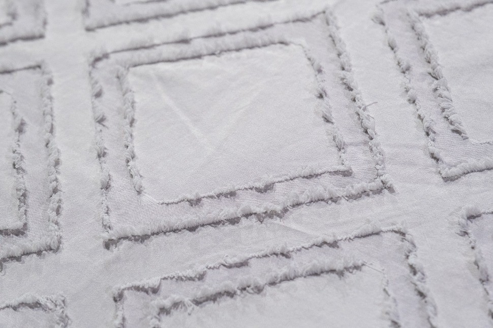 Покрывало Квадро серое 180*230 (TT-00013975)