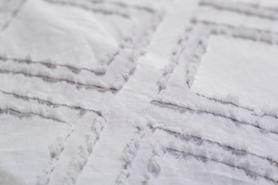 Покрывало Квадро серое 180*230 (TT-00013975)