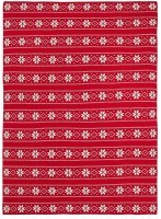 Плед из хлопка с новогодним рисунком frostwork из коллекции new year essential, 130x180 см (79342)