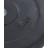 Диск обрезиненный BB-202 d=26 мм, стальная втулка, черный, 5 кг (998365)