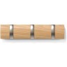 Вешалка настенная flip, 3 крючка, натуральное дерево (78702)