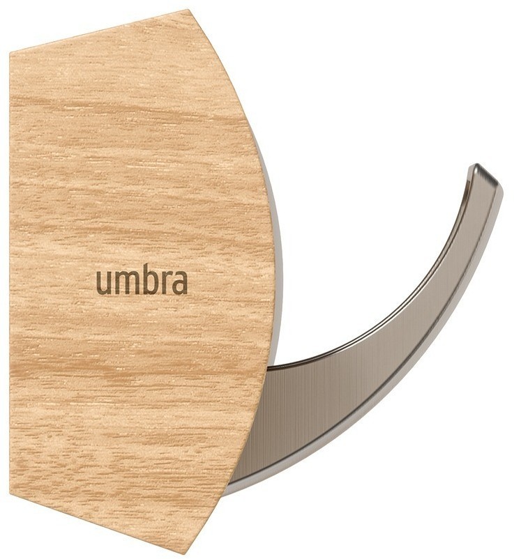 Вешалка настенная flip, 3 крючка, натуральное дерево (78702)