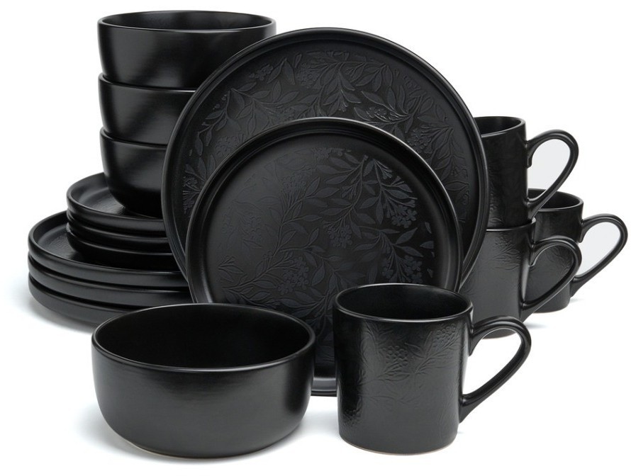 Набор посуды обеденный bronco "choice black" на 4 пер. 16 пр. (191-364)