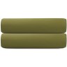 Простыня на резинке из премиального сатина оливкового цвета из коллекции essential, 180х200х30 см (77170)