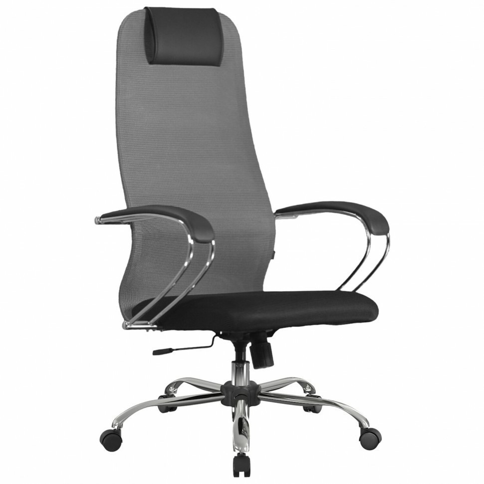 Кресло офисное BRABIX PREMIUM Ultimate EX-800 хром черное/серое 532912 (94679)