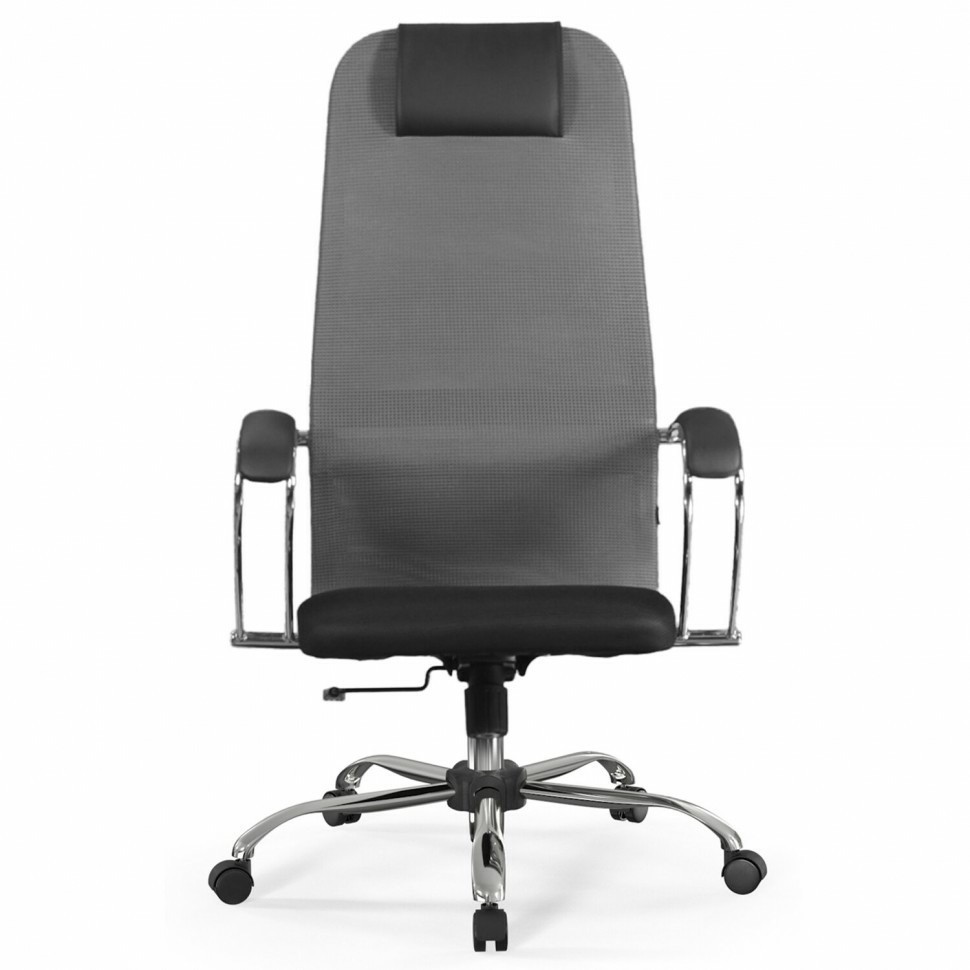 Кресло офисное BRABIX PREMIUM Ultimate EX-800 хром черное/серое 532912 (94679)