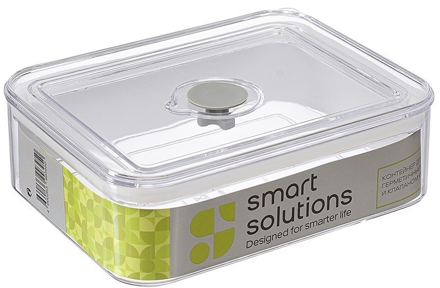 Контейнер для хранения герметичный с крышкой и клапаном keep in, 980 мл (77043)
