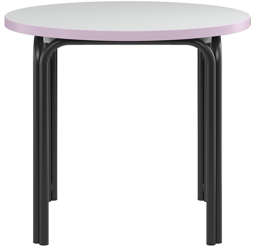 Столик кофейный ror, D50 см, черный/серый/розовый (75281)