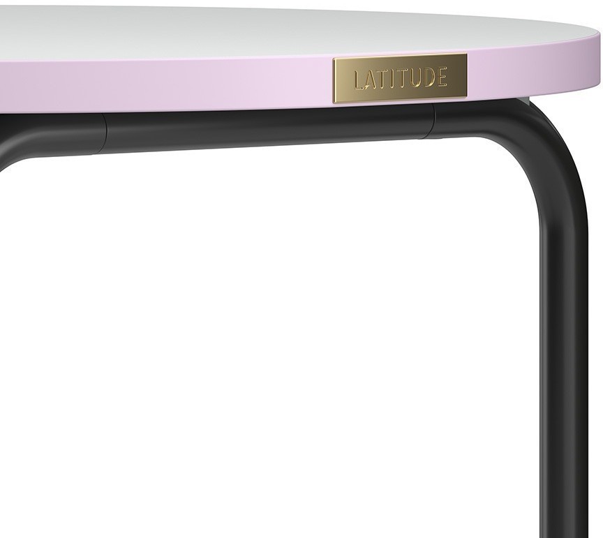 Столик кофейный ror, D50 см, черный/серый/розовый (75281)