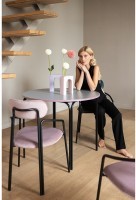 Столик кофейный ror, D50 см, черный/серый/розовый (75281)