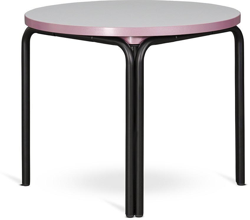 Столик кофейный ror, D50 см, черный/серый/розовый (75281)
