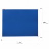 Доска c текстильным покрытием для объявлений 90х120 см синяя Brauberg 231701 (89582)