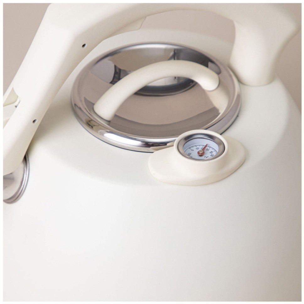 Чайник agness со свистком, серия тюдор, 3,0л термоаккумулирующее дно,индукция,встроенный термометр (908-066)