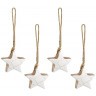 Набор елочных украшений marble stars из коллекции new year essential, 4 шт. (78334)