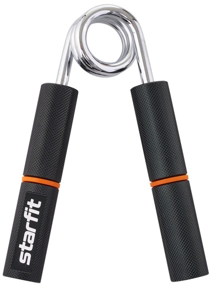 Эспандер кистевой ES-405 пружинный, 45 кг, металлический, черный/оранжевый (1549500)