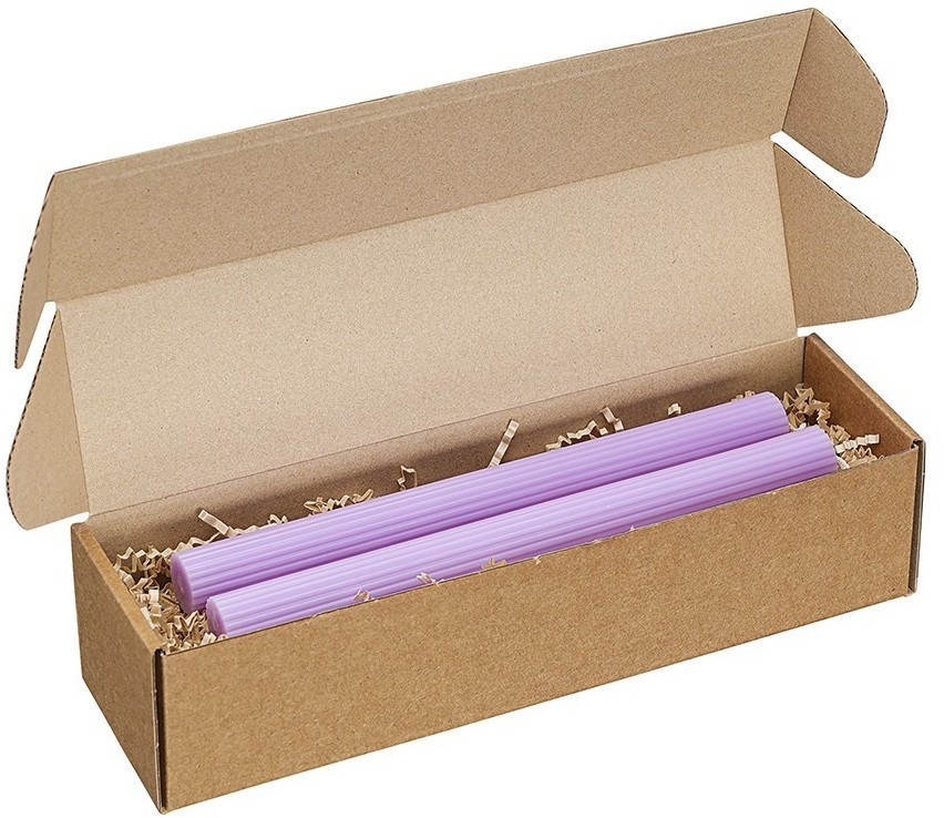 Набор из двух свечей цвета лаванды из коллекции edge, 24,5 см (77669)