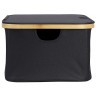 Корзина для белья neat low, 40x33x20 см, черная (77866)