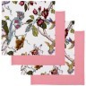 Комплект салфеток из 4-х шт "парадиз" 40х40см , 100% хлопок,белый+розовый. SANTALINO (850-819-8)