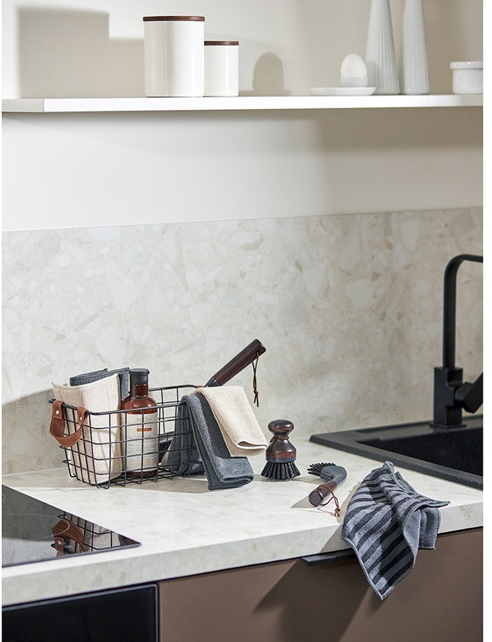 Набор салфеток двухсторонних для сильных загрязнений cozy clean, 30х30 см, темно-серые, 2 шт. (77396)