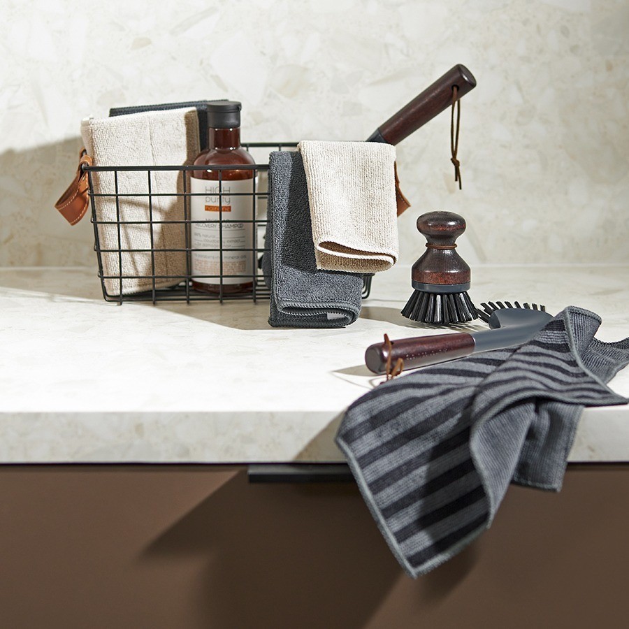 Набор салфеток двухсторонних для сильных загрязнений cozy clean, 30х30 см, темно-серые, 2 шт. (77396)