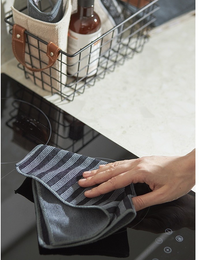 Набор салфеток двухсторонних для сильных загрязнений cozy clean, 30х30 см, темно-серые, 2 шт. (77396)