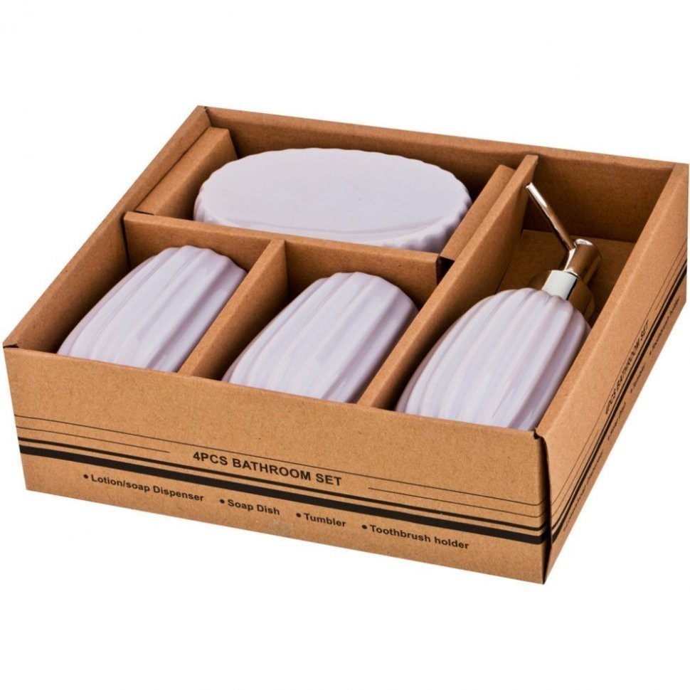 Набор для ванной комнаты 4 пр. Lefard (755-213)