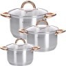 Набор посуды 6пр 2+2,5+3,5 л Mayer&Boch (28813)