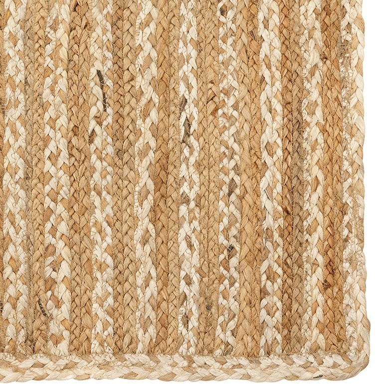 Ковер из джута бежевого цвета в полоску из коллекции ethnic, 200х300 см (74480)