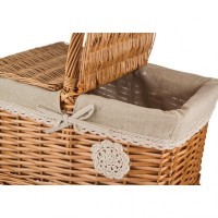 Корзина для пикника с ручкой 37*26*22/37 см Lefard (119-241)