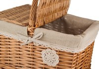 Корзина для пикника с ручкой 37*26*22/37 см Lefard (119-241)