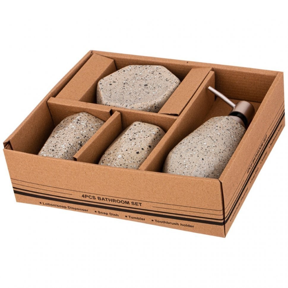 Набор для ванной комнаты 4 пр. Lefard (755-239)