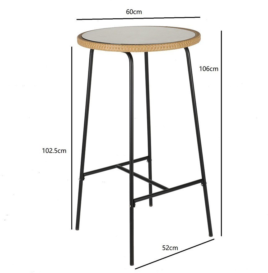 Столик барный vetle, D60 см (75813)