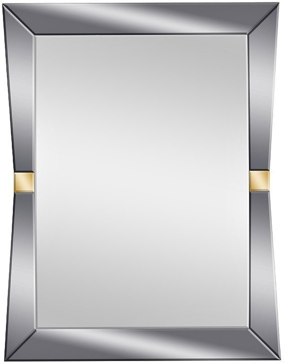 Зеркало прямоугольное с золотыми вставками 79*102*2см (TT-00006824)