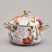 Кастрюля agness эмалированная с крышкой, серия фландрия, 3,8л, диа.20см (950-593)