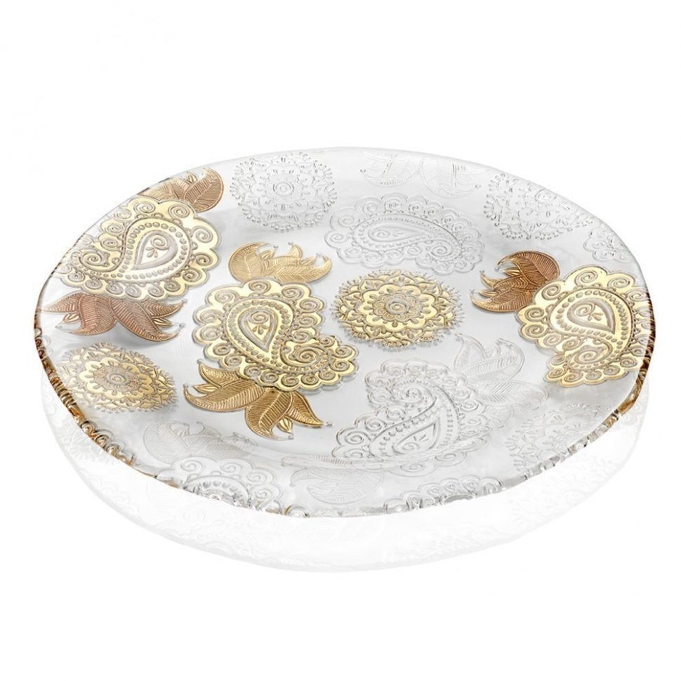 IVV Блюдо широкое плоское Pashmina Gold 8134.3