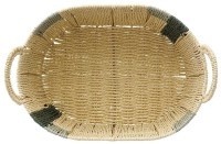 Корзина плетеная овальная bodhran sage из коллекции ethnic, размер s (77236)