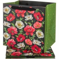 Комплект бумажных пакетов из 4 шт. &quot;маки&quot; 30*30*25 см. Lefard (521-224)