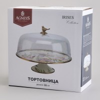 Тортовница agness серия фландрия, 30см (950-598)