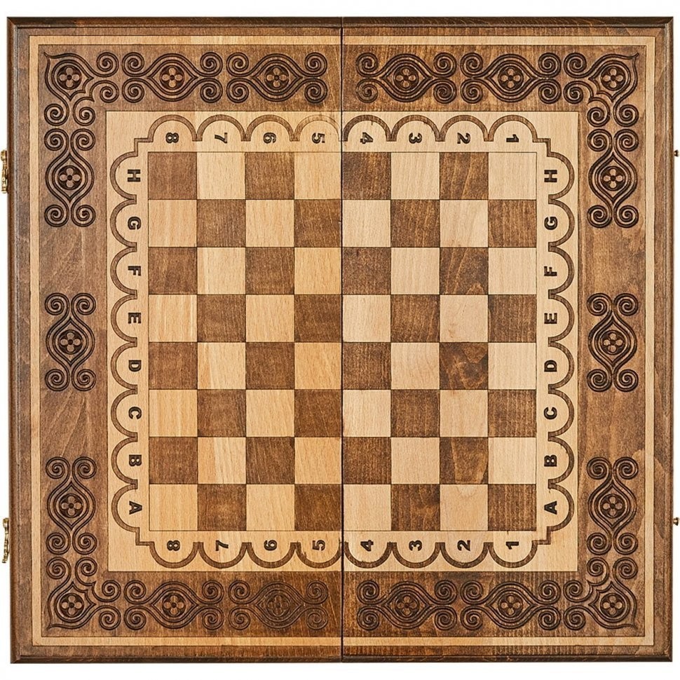 Шахматы + нарды резные "Аида" 50, Mkhitaryan (28436)